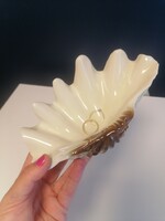 Nagyméretű Hollóházi porcelán kagyló