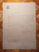 1946. Endrédy Vendel zirci apát, címeres levele 2.