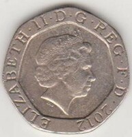 United Kingdom 20 pence 2012