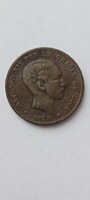 10 ( Diez) centimo 1878, Spain