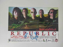 REPUBLIC együttes által aláírt kép