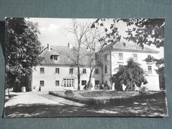 Postcard, Harkány hospital entrance, view, 1955-