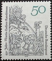 N1016 / Germany 1979 Martin Luther stamp postal clerk