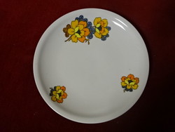 Alföldi porcelain small plate, flower pattern, diameter 17 cm. Jokai.