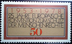 N979 / Germany 1978 human rights stamp postal clerk