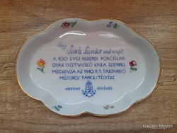 Antique Herend porcelain invitation