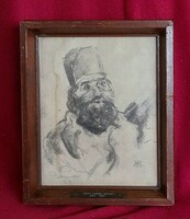 József Rippl-rónai (1861 - 1927): portrait of a bearded man