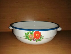 Bonyhád, flower pattern ear bowl - diam. 24 Cm