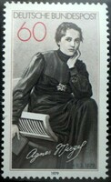 N1001 / Germany 1979 agnes miegel stamp postal clerk