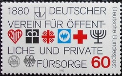 N1044 / Germany 1980 Prosperity 100th Anniversary stamp postal clerk
