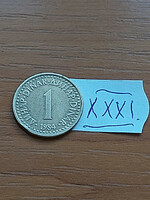 Yugoslavia 1 dinar 1984 nickel-brass xxxi