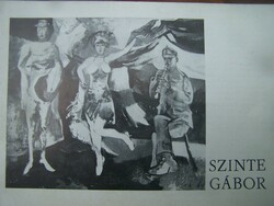 Szinte Gábor kiállítási katalógus 1970-ből
