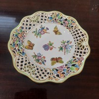 Herend Victoria patterned porcelain wall decoration plate, bowl