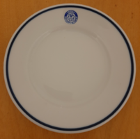 Zsolnay crystal (tatabánya) catering company logo, inscription porcelain plate 18.2 cm