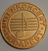 Interkoncert Budapest emlékérem dobozában
