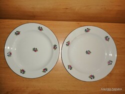 Zsolnay porcelain small flower pattern flat plate in pairs 23.5 cm (2p)