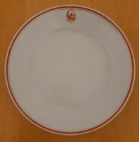 Zsolnay Nádor Szálló (Pécs) felirat, logó tányér 23,8 cm