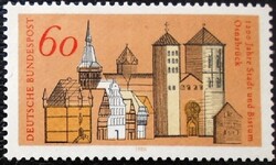 N1035 / Germany 1980 Osnabrück 1200th Anniversary stamp postal clerk