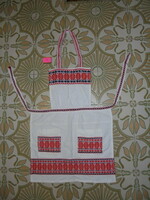 Old home-made, woven apron