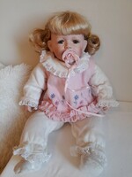 Beautiful large lifelike porcelain doll 55 cm