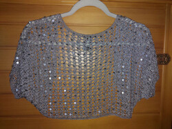 Next m silver crocheted bolero with sequins. Novel