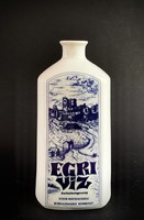 Alföldi vitrin Egri víz butella likőrös kiöntő porcelán palack