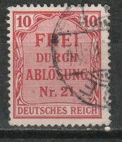 Deutches Reich 0059 Michel Hivatalos 4    0,70 Euro