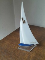 Balatonfüred sailing ship plexiglass retro