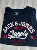 Jack & jones blue men's t-shirt size xl