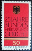 N879 / Germany 1976 constitutional court stamp postal clerk