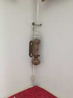 Retro wall electric lamp in the shape of a kerosene lamp