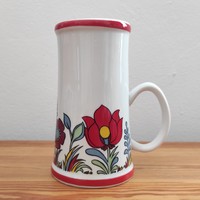 Hollóháza porcelain jug - Kalocsa pattern