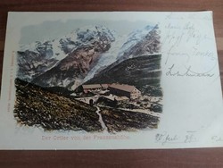 Antik lap, Ortler Alpok, Franzenshöhe, lap, 1899-ből