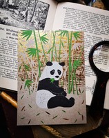 Panda postcard turnowsky's art postman