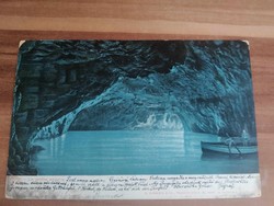 Antique sheet, Italy, Capri islands, the blue cave, 1905