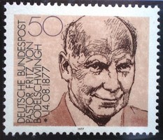 N942 / Germany 1977 fritz von bodelschwingh barton stamp postal clerk