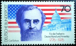 N895 / Germany 1976 the American declaration of independence stamp postal clerk