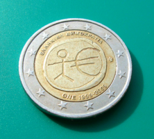Görögország – 2 Euro emlékérme - 2 €  - 2009 – 10 Éves a Gazdasági és Monetáris Unió