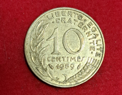 1989.  Franciaország 10  centimes (745)