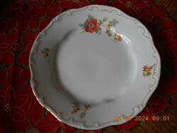 Zsolnay flat plate with wild rose pattern i