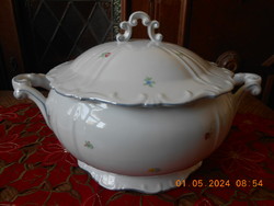 Zsolnay flower soup bowl