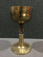 Louis Muharos large gilded goblet!!! 21X11cm!!!