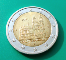 Németország -  2 euró emlékérme – 2021 – Szász-Anhalt - a Magdeburg-i katedrális - 2.