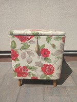 Vintage boho puff szennyes tartó. Alkudható.