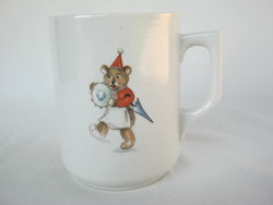 Zsolnay porcelain fairy tale pattern children's mug macis rare collector's item