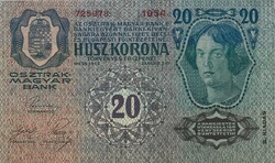20 Korona 1913 without stamp is beautiful