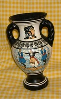 Ceramic vase with Greek pattern