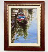 Price below Ágnes Bihari Venice framed 56x46cm