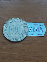 Yugoslavia 100 dinars 1987 nickel-brass xxxvii