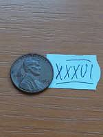 Usa 1 cent 1968 abraham lincoln, copper-zinc xxxvi